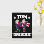 4 juli Thomas Jefferson Griddy Tom Griddin Kaart (Gele Bloem)