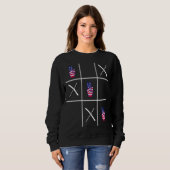 4 juli Tic Tac Toe Peace Sign Trui (Voorkant volledig)