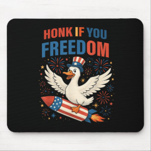 4 juli toeter als je van vrijheid houdt gans Ameri Muismat