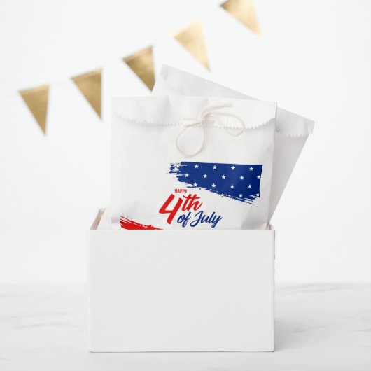 4 juli Treat Favor Bag Bedankzakje (Feest)