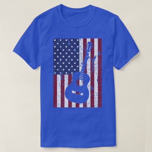 4 juli trots Amerikaanse vlag - National Music Gu T-shirt (Design voorkant)