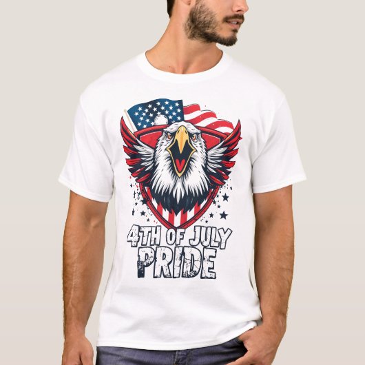 4 juli trots | Onafhankelijkheidsdag T-shirt (Voorkant)