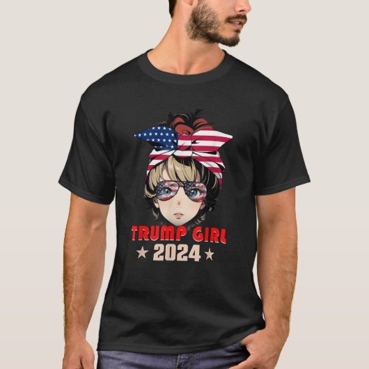 4 juli Trump 45 47 Trump Girl 2024 T Shirt (Voorkant)