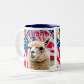 4 juli tweekleurige koffiemok (Voorkant links)