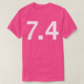 4 juli Typografie in Wit Tekst 1 T-shirt (Design voorkant)