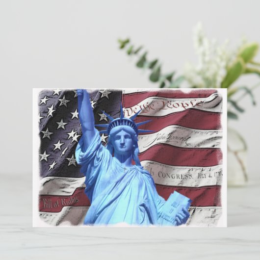 4 juli Uitnodiging (Staand voorkant)