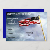 4 juli Uitnodiging (Voorkant / Achterkant)