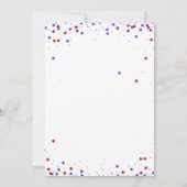 4 juli Uitnodiging Balonse Stars Stripes Party (Achterkant)