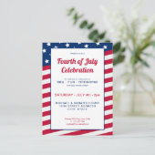 4 juli uitnodiging briefkaart (Staand voorkant)