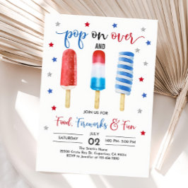 4 juli Uitnodiging Onafhankelijkheidsdag feest Inv