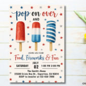 4 juli Uitnodiging Onafhankelijkheidsdag feest Inv