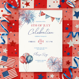 4 juli Uitnodiging Sjabloon Viering