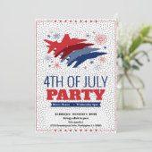 4 juli uitnodiging van de Barbeque Party inzake st (Staand voorkant)