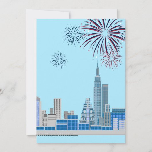 4 juli uitnodiging van de meisjespartij (Achterkant)