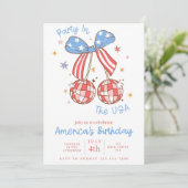 4 juli Uitnodiging van de Partij, Patriottische Pa (Staand voorkant)