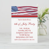 4 juli: uitnodiging voor een campagnefeest (Staand voorkant)