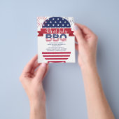 4 juli uitnodiging voor het uitnodigen van sterren flyer (Hand)