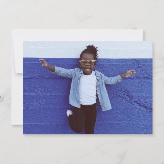 4 juli Uitnodiging voor kinderverjaardagsfeest (Achterkant)