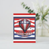 4 juli uitnodigingen voor feesten (Staand voorkant)