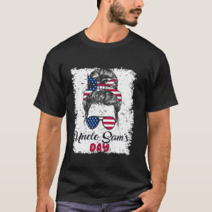4 Juli Uncle Sam's Day America Patriot USA Vlag T-shirt