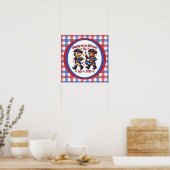 4 juli USA 250e verjaardag Semiquincentennial Poster (Keuken)