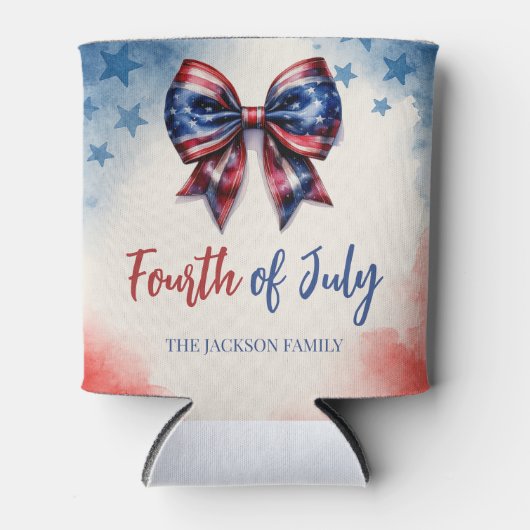 4 juli: USA Bow Patriotic Blikjeskoeler (Voorkant)