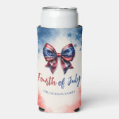 4 juli: USA Bow Patriotic Seltzer Blikjeskoeler (Seltzer Voorkant)