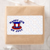4 juli USA Independence Day Label (Insitu)