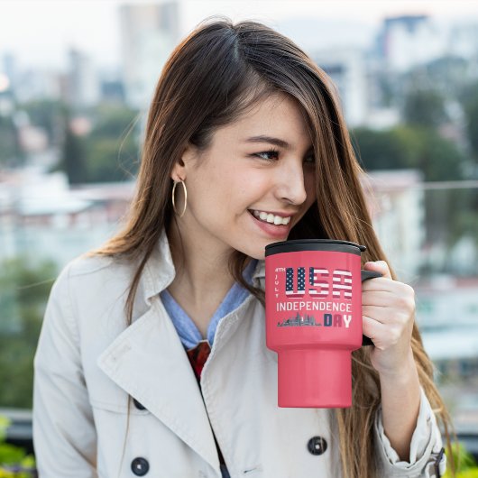 4 juli - USA Independence Day ontwerp Reisbeker