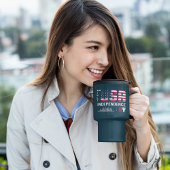 4 juli - USA Independence Day ontwerp Reisbeker