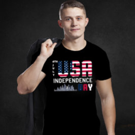 4 juli - USA Independence Day ontwerp T-shirt