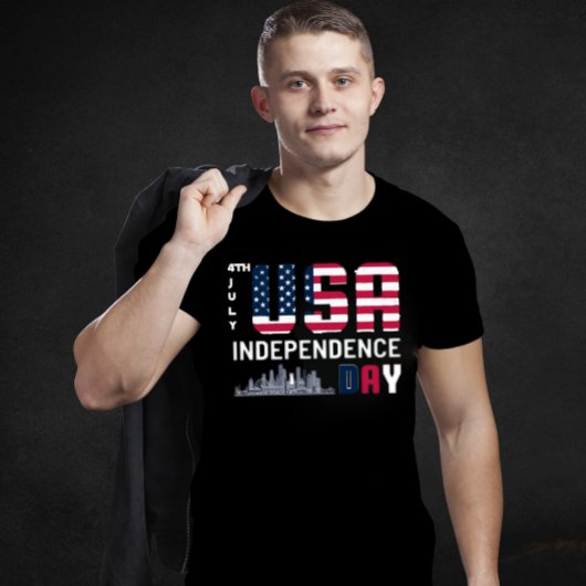 4 juli - USA Independence Day ontwerp T-shirt
