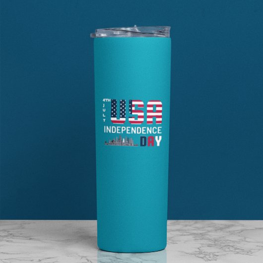 4 juli - USA Independence Day ontwerp Thermosbeker