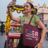 4 juli - USA Independence Day ontwerp Tote Bag