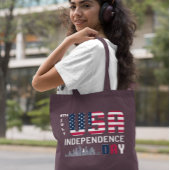 4 juli - USA Independence Day ontwerp Tote Bag
