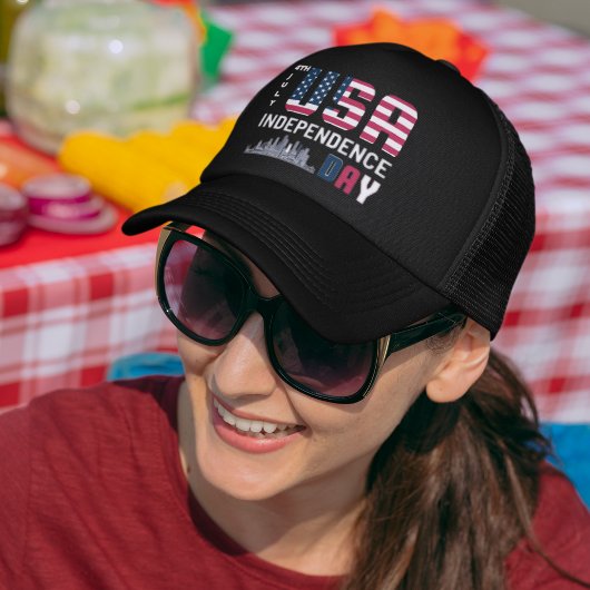 4 juli - USA Independence Day ontwerp Trucker Pet