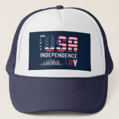 4 juli - USA Independence Day ontwerp Trucker Pet (Voorkant)