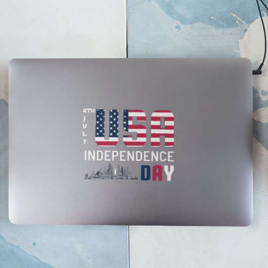 4 juli - USA Independence Day ontwerp Vierkante Sticker
