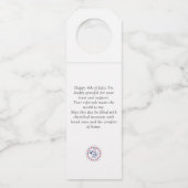 4 juli USA | Makelaar Patriottische Viering Flessenhanger (Achterkant)