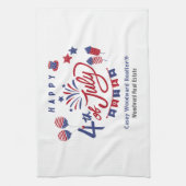 4 juli USA Patriottische Decor | Onroerend goed Theedoek (Verticaal)