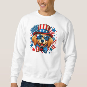 4 juli USA patriottische hond Onafhankelijkheidsda Trui
