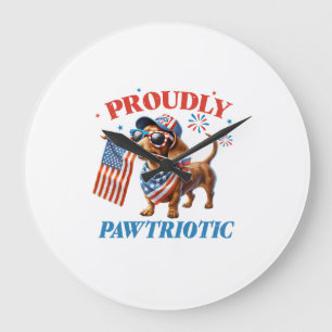 4 juli USA patriottische hond trots Grote Klok