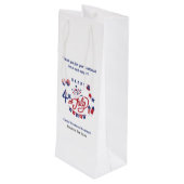 4 juli USA | Realtor Client Waardering Wijn Cadeautas (Achterkant Gekanteld)