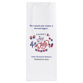 4 juli USA | Realtor Client Waardering Wijn Cadeautas