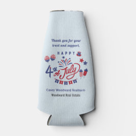 4 juli USA | Zomer Patriottische Viering Flesjeskoeler