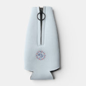 4 juli USA | Zomer Patriottische Viering Flesjeskoeler (Achterkant)