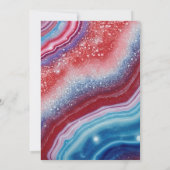 4 juli USA Zomer Zwembad Party Kaart (Achterkant)