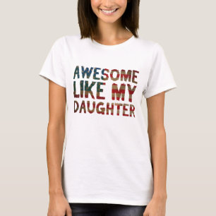 4 juli Vaderdag Papa Gift - Geweldige als M T-shirt
