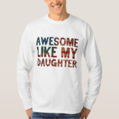 4 juli Vaderdag Papa Gift - Geweldige als M T-shirt (Voorkant)