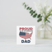 4 juli Vaderdag Patriotisch Informatiekaartje (Staand voorkant)